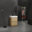 Meuble-lavabo pour salle de bain avec lavabo simple encastré et tiroir double facile à assembler-1621486676