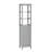 RiverRidge Madison Single Door Tall Bathroom Cabinet Storage Organizer with an Open and Adjustable Interior Shelves - White-2023281901