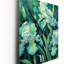 Green Irises Petal V - Horloges murales à motif floral-991699785