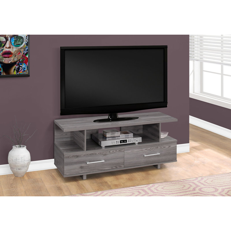 Dunagan Unfinished TV Stand for TVs up to 88", Gray