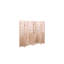 Solid Wood 6 Folding Screen, 82.8'' X 65'', In Natural Tone For Home Use Partition, Style With Hinges