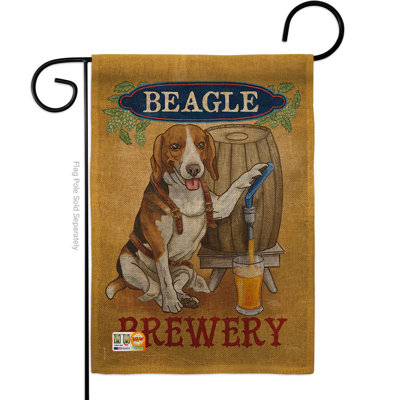 Double Sided 18.5'' H x 13'' W Burlap Animal Garden Flag