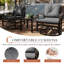 Terriana 2 Person Outdoor Conversation Set with Cushions-648404229