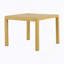 Ensemble 2 pièces de chaises à une place et de table basse en PP - Mobilier polyvalent d'intérieur / extérieur pour le salon, le balcon, la plage (sans chaises d'assemblage, table facile à installer) - Polypropylène, jaune brique-1283985109