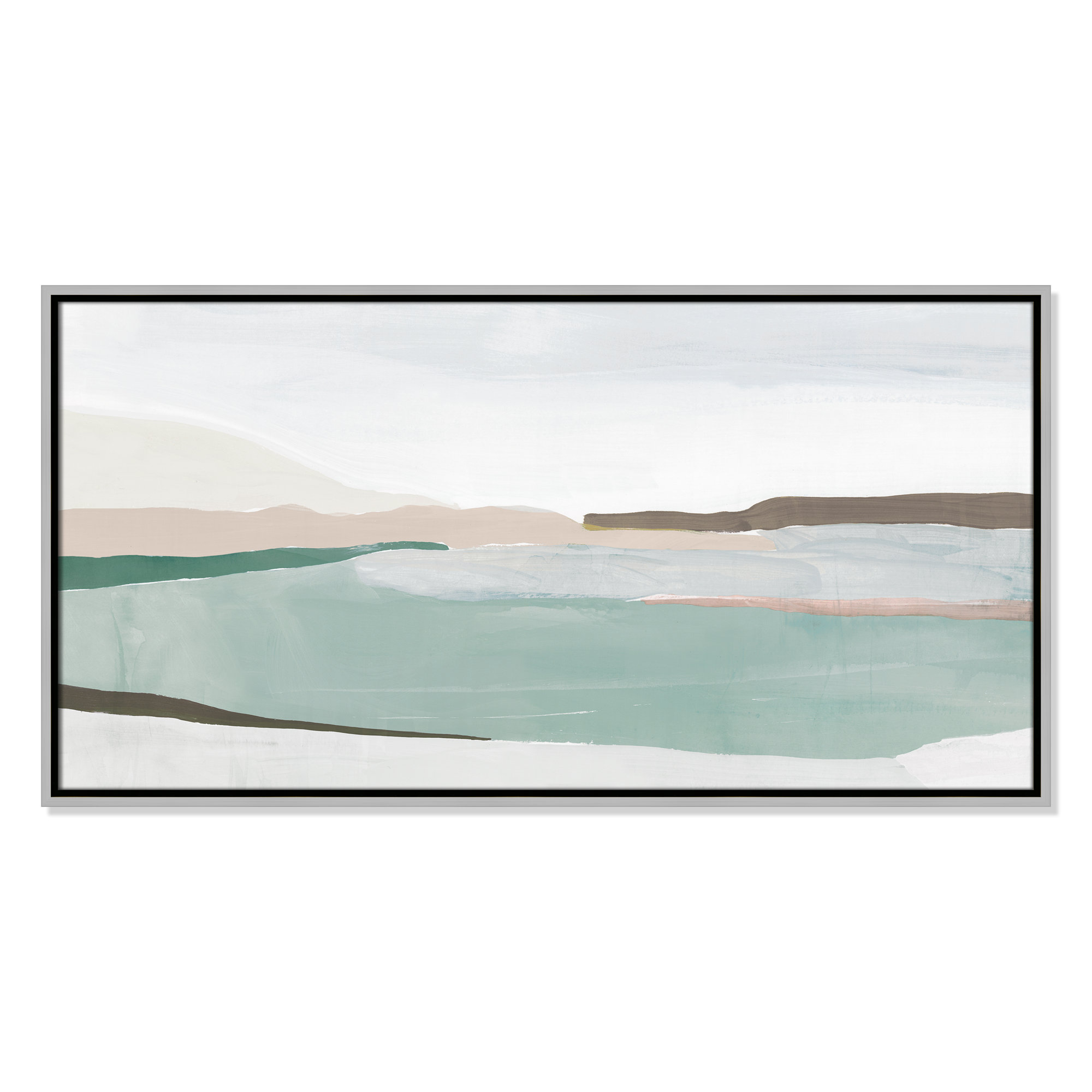 Sole Of The Land II, Silver, 19.5" H x 37.5" W x 2" D