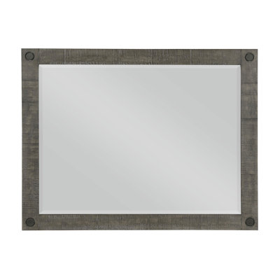 Miroir de commode gris vieilli