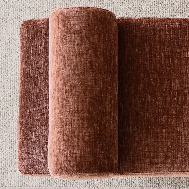 Banc rembourré en chenille l 60 po, Terra