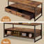 Table basse avec rangement de style traîneau