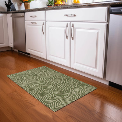  Machine Washable Indoor/Outdoor Chayden ACN1020 Gold Rug