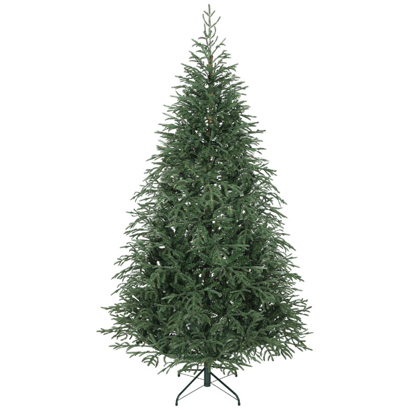 HOMCOM Artificial Christmas Tree Realistic Dense Branches Green, 17.5' H