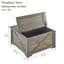 Table basse en gris rustique
