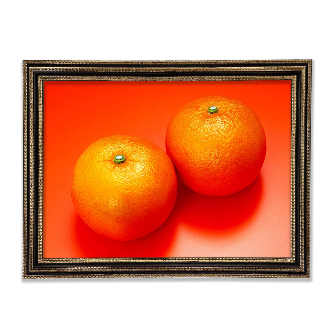 Orangefarbenes Paar - Druck