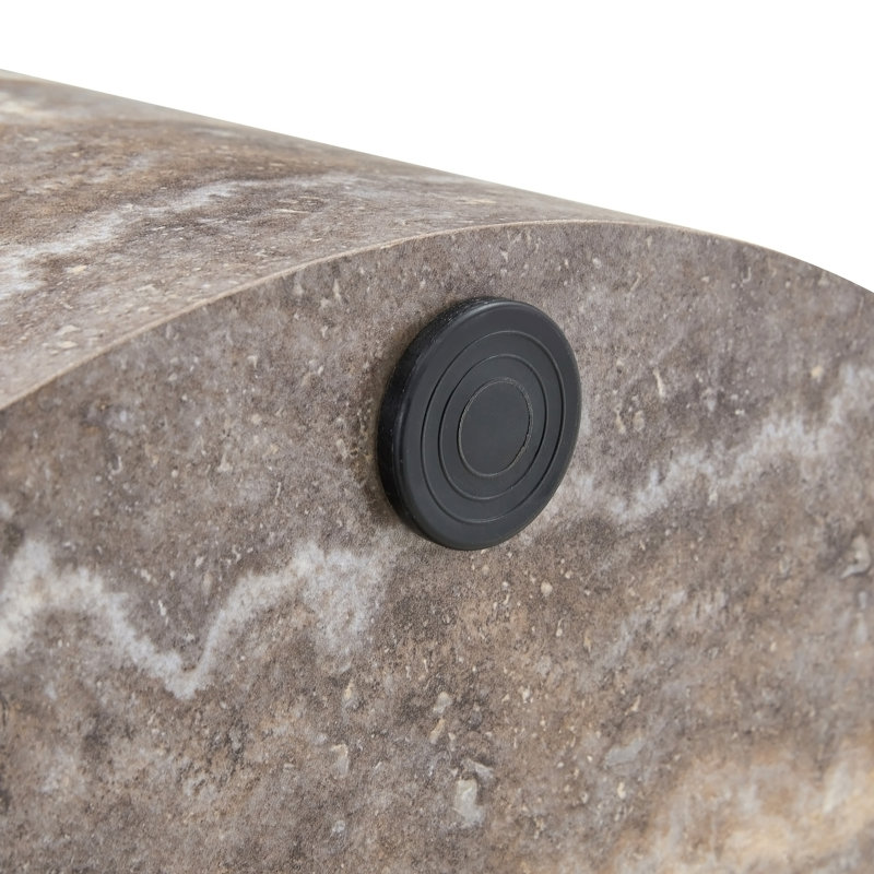 Table basse ronde, Multicolore / gris