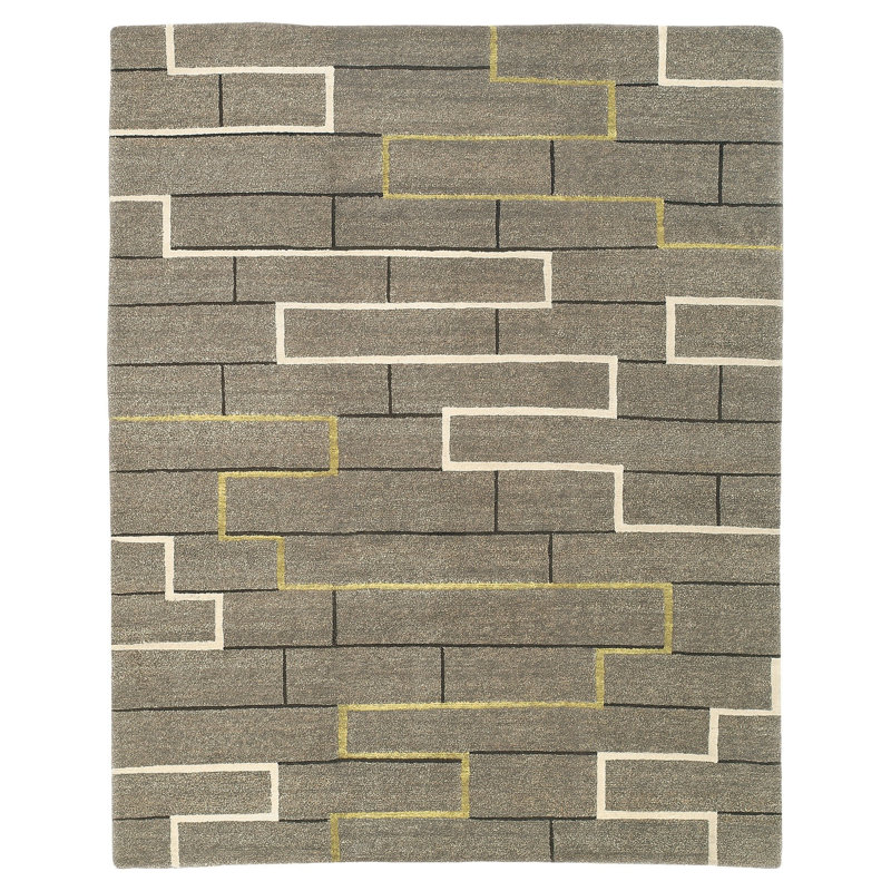 Construct Wool Geometric Indoor Rug, Rectangle 3' x 5'