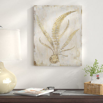 Venetian Frond' Oil Painting Print on Wrapped Canvas -  Fleur De Lis Living, 8071E0E4A977466BB21A66085F5D6514