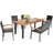 6 - Person Acacia Patio Dining Set with Rectangular Table