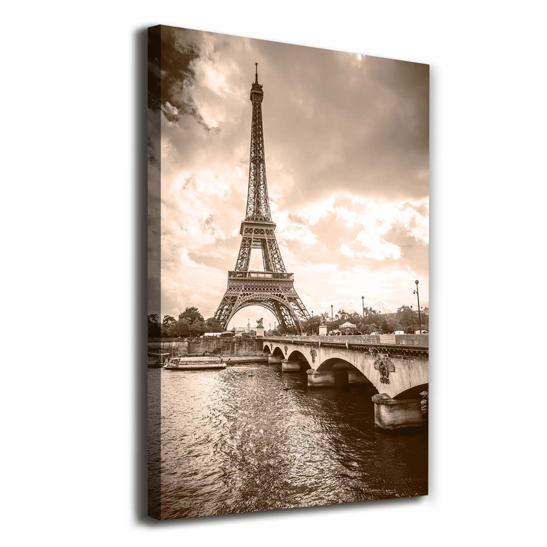 Eiffel Tower Paris - Wrapped Canvas Print