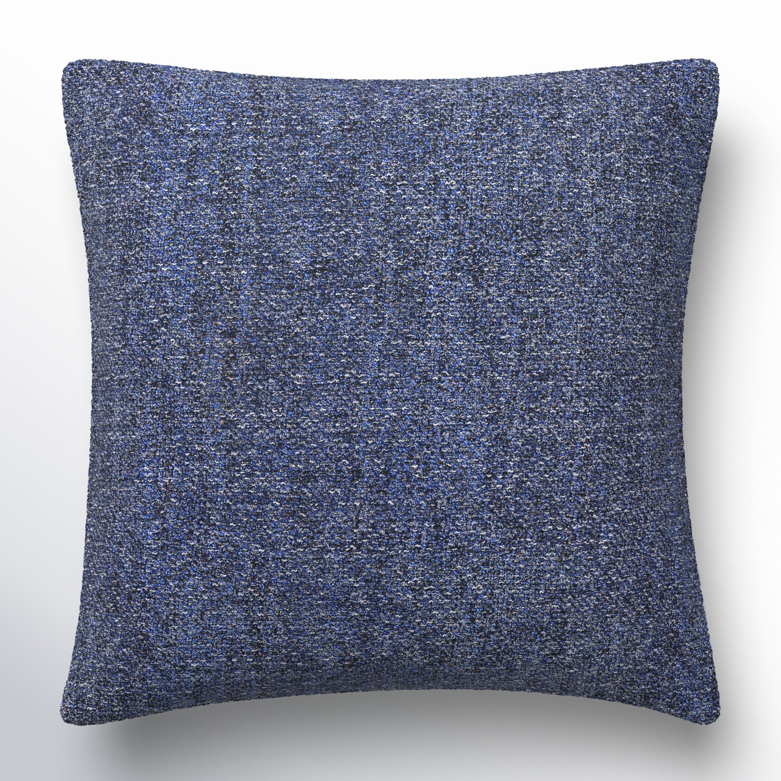 Amalfi Boucle Throw Pillow, Pillow Cover Only - No Insert, 20" x 20", Navy