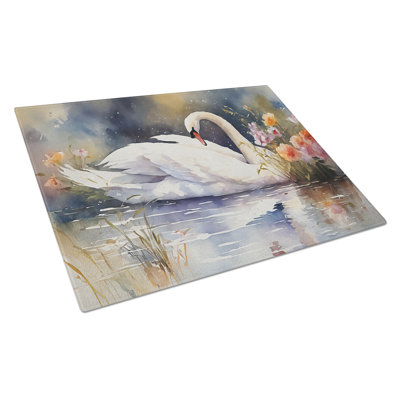 Planche à découper en verre Swan