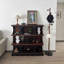 Armoire latérale rétro en bois massif
