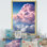 «Pink Blue Sky Celestial Beauty Mute I», reproduction d'art sur toile