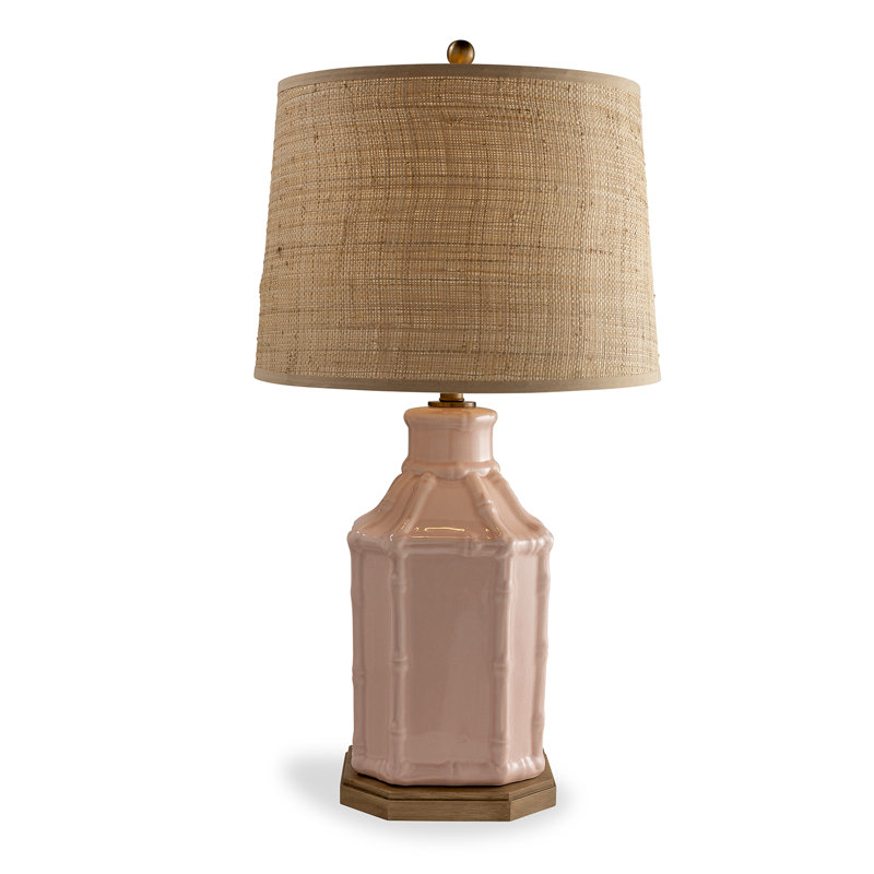 Amelia Table Lamp, Pink/Brown