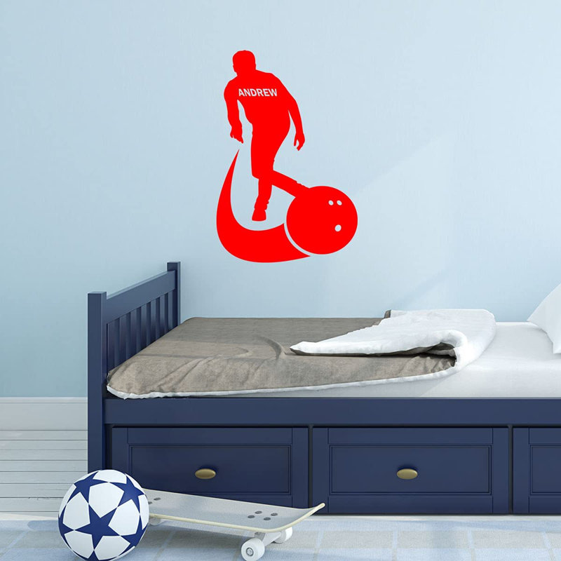 Adhésif mural, H 28 po x l 18 po, Rouge