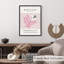 «Abstract Matisse Cutouts I», reproduction d'art moderne sans cadre rose-1587606304