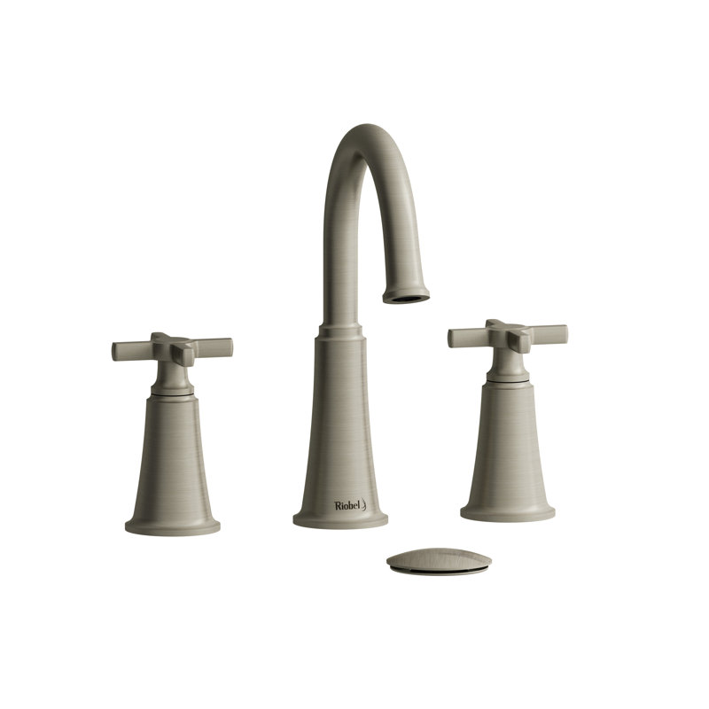 Robinet pour salle de bain Momenti, Nickel brossé, Croix