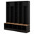 Wide Design Hall Tree With Storage Bench,Shoe Cabinet With Cube Storage & Shelves, Multifunctional Coat Rack With 8 Hooks-1242406950
