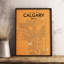 « calgary »-impression d’art graphique sans cadre sur papier-31734194