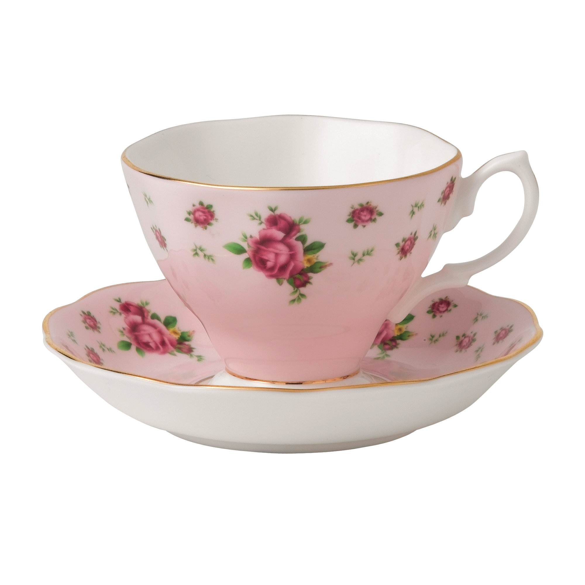 Royal Albert Tasse à Thé Et Soucoupe En Porcelaine Bleue Royal Albert Polka Ral1466