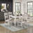 Modern Farmhouse Dining Table Durable Solid Wood