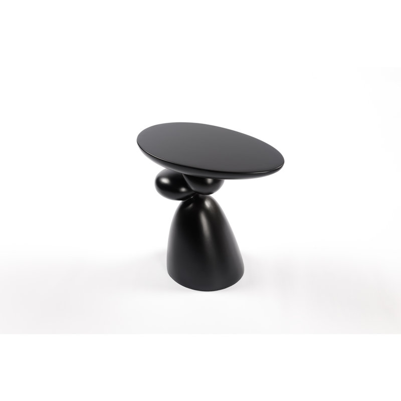 Table de bout moderne minimaliste, table de bout Lucky Stone. Matériau en fibre de verre, résistant à la chaleur et à l'eau. Idéal pour les espaces de vie en fibre de verre. Manger à l'extérieur, portable