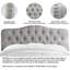 Tête de lit tapissier en lin capitonné, tête de lit en bois massif robuste et durable, tête de lit en tissu réglable en hauteur de 34 po à 43 po, tête de lit capitonnée moderne-74202779-74202782