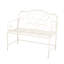 Banc de jardin Sunnydaze - blanc