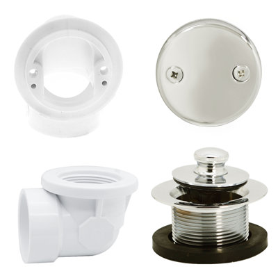 Sch. 40 PVC 1-1/2" Twist & Close Bathtub Drain Trim
