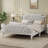 Traditional Style Solid Wood Bed Frame With Upholstered Tufted Headboard,No Box Spring Needed-1196815274-1196815277