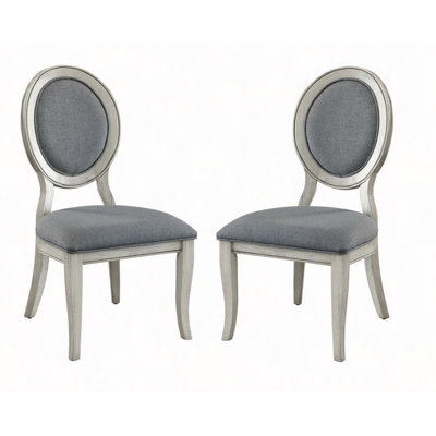 Side Chairs Set Of 2 Chairs Dining Room Furniture Padded Fabric Seat