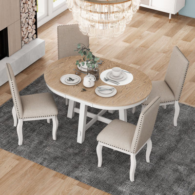 Ensemble de salle à manger extensible pour 4 personnes Zaena