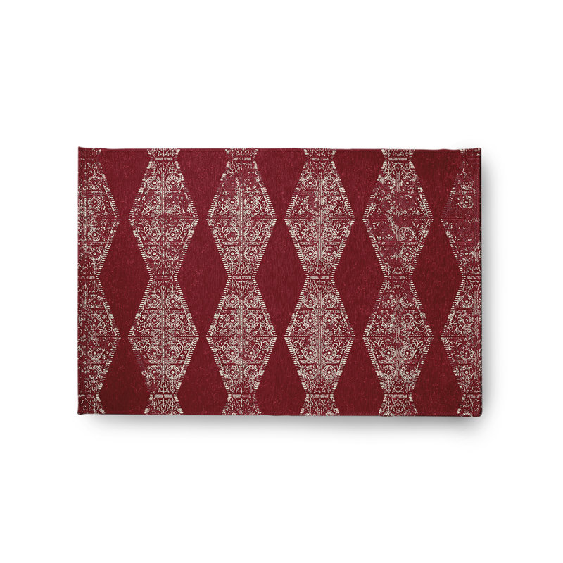 Delacour Chenille Geometric Indoor Rug, Rectangle 2' x 3'