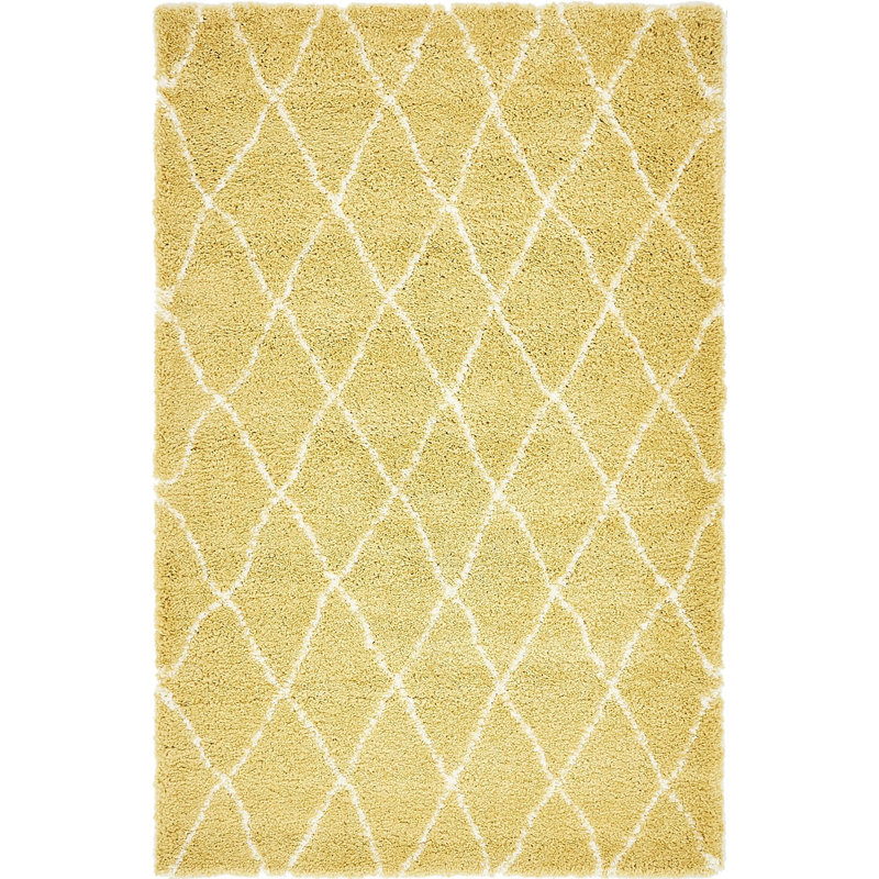 Paquette Trellis Shag Area Rug, Rectangle 152 x 244cm