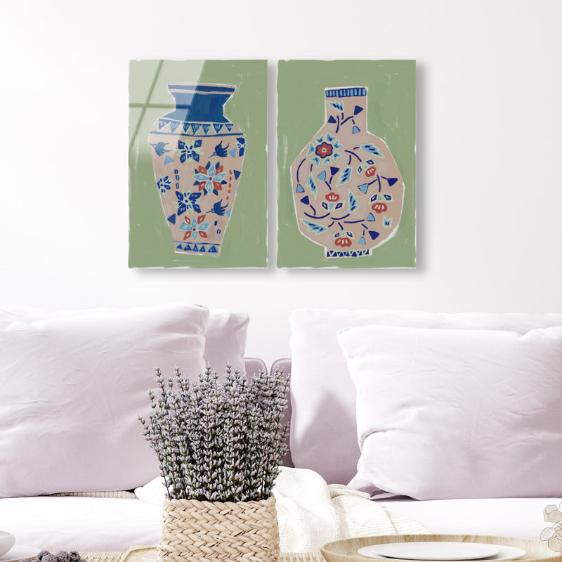 Heirloom Vase Set Set by Oliver Gal, 15" H x 10" W, High-Gloss Acrylic Print