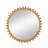 34"Wood Round Mirror,Circle Wall Mirror