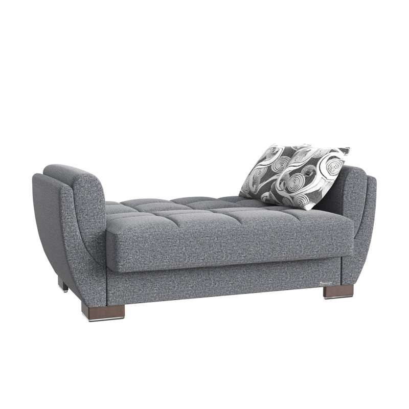 Causeuse convertible avec rangement Collection, Gris