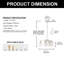 Lustre suspendu avec abat-jour en verre transparent-585640423