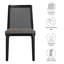 Chaise d'appoint en bois et rotin Monarch-102521193