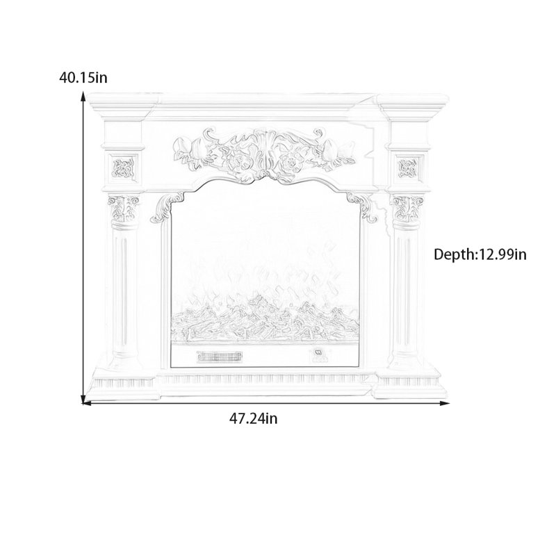 Douwina, 40.15" H x 47.24" W x 12.99" D