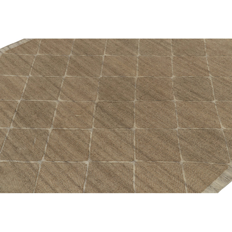 Scandinavian Wool Geometric Area Rug, Rectangle 10' x 14'