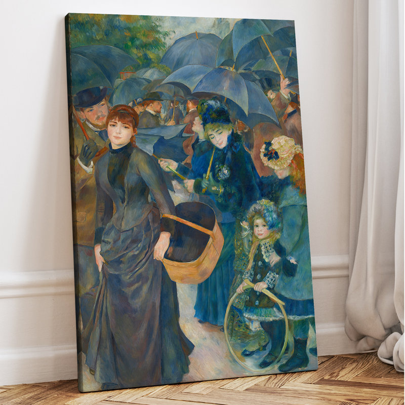 Les parapluies par Pierre-Auguste Renoir, taille: 16 x 24 x 1,5, impression sur toile, estampe numérique, H 24 po x l 16 po